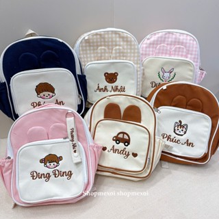 Balo tai thỏ cực xinh - thêu tên bé theo yêu cầu