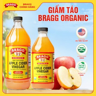 Giấm táo hữu cơ Bragg Có Giấm Cái 473ml & 946ml