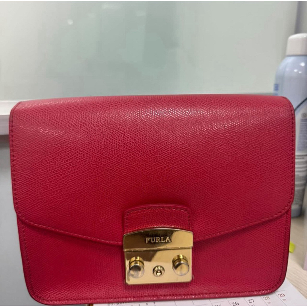[PASS]Túi Furla Hồng, size 20cm, authentíc