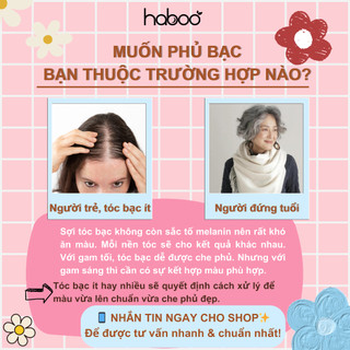 Thuốc Nhuộm Tóc Nâu Mocha, Nâu Socola, Nâu Caramel, Nâu Coffee HABOO - Nhuộm Tại Nhà, Không Tẩy trend