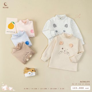  Moon - Áo giữ nhiệt nỉ dày ấm cho bé trai bé gái từ 6 tháng đến 3 tuổi 
