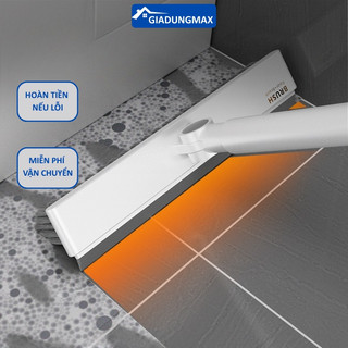  Cây Chà Sàn Nhà Tắm 2 Trong 1 Gạt Nước Thông Minh Chổi Cọ Nhà Vệ Sinh Đầu Xoay 180 Độ Cán Inox Dài 