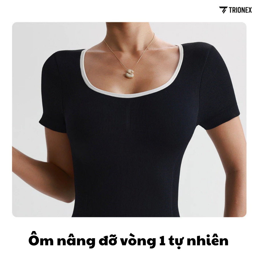 [K181] Set bộ tập thể thao TRIONEX, Jumpsuit Nữ Sang Chảnh, Khoét Lưng Tập Gym,Yoga | BigBuy360 - bigbuy360.vn