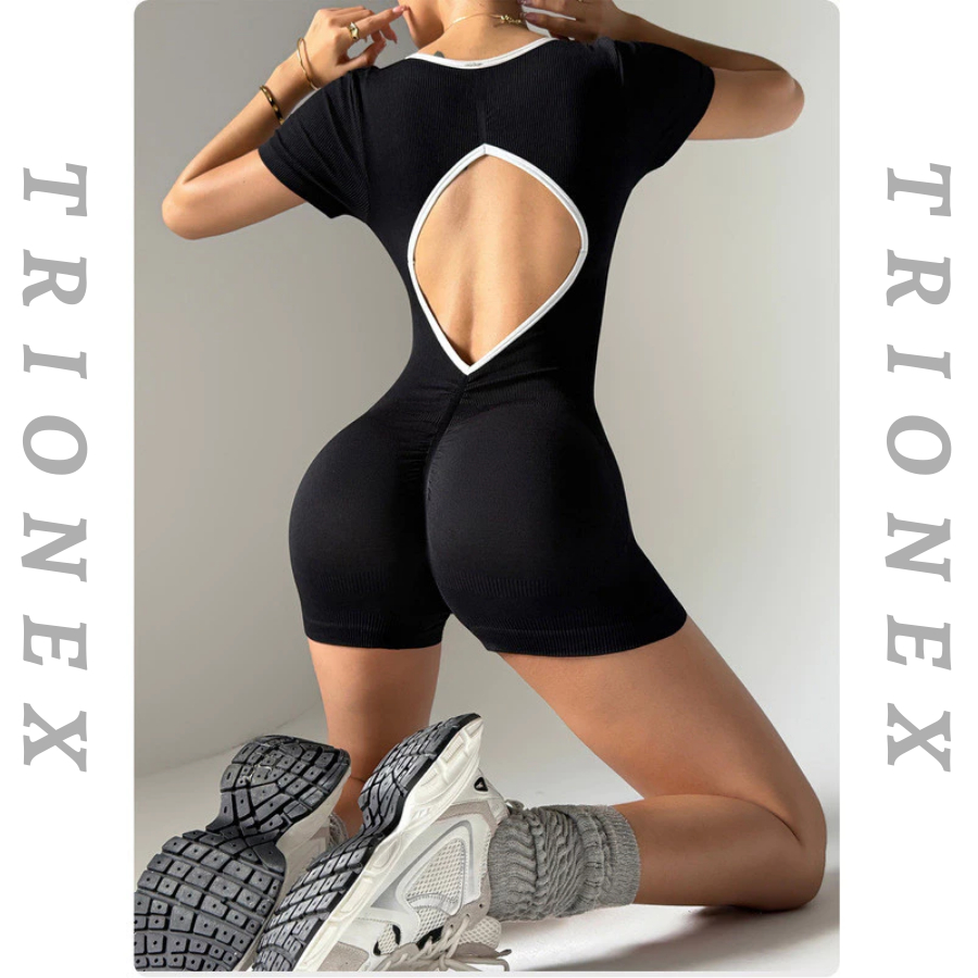 [K181] Set bộ tập thể thao TRIONEX, Jumpsuit Nữ Sang Chảnh, Khoét Lưng Tập Gym,Yoga | BigBuy360 - bigbuy360.vn