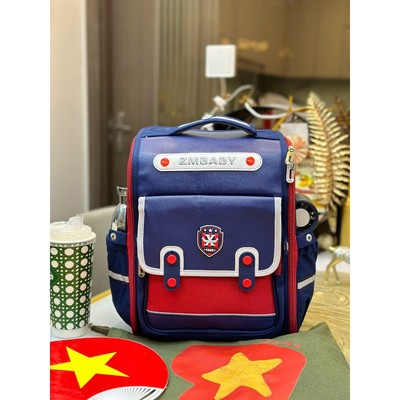 BALO RED DARKBLUE  - Balo Học Sinh Tiểu Học/THCS/THPT Chống Gù Lưng, Siêu Nhẹ, Quai Đeo Thoáng Khí, An Toàn Cho Bé