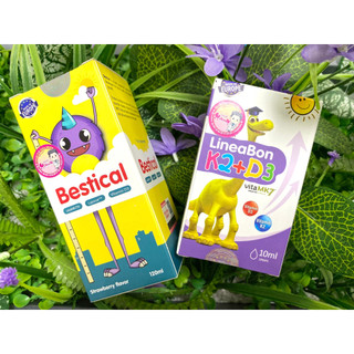 [✨XANH XỊT 285K] Bộ Canxi Bestical & D3K2 LineaBon Cho Bé – Bổ Sung Canxi, Vitamin D3 K2 MK7, Tăng Cường Phát Triển