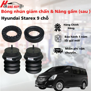  Hyundai Starex 9 chỗ _Bóng nhún giảm chấn và Đệm kê lò xo nâng gầm trước sau chính hãng Hoàng Huy 