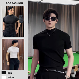 Áo Thể Thao Nam Body Cộc Tay và Dài Tay Cao Cấp Đen Trắng Cổ Lọ 3 Phân Co Giãn X8 Dễ Mix Đồ Đi Chơi Tập Gym Đá Bóng AT01