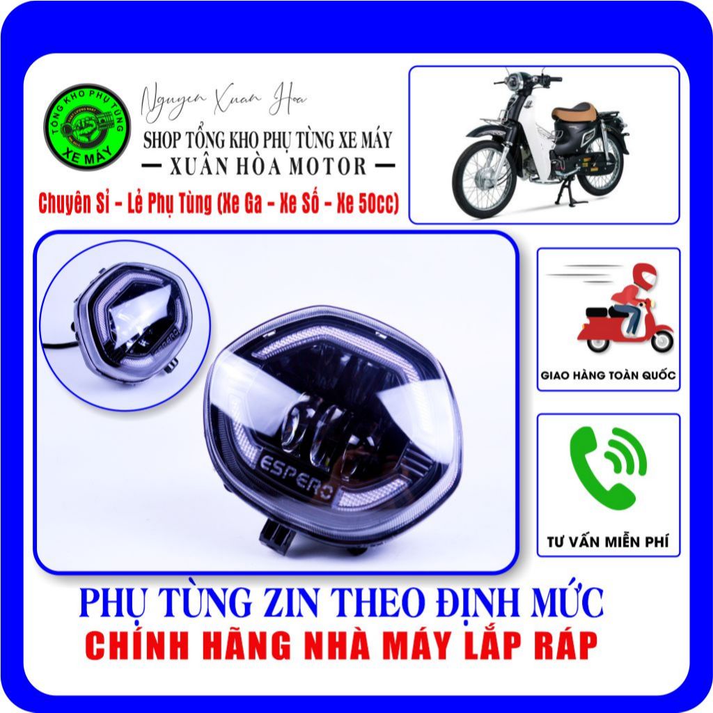 Đèn pha bi cầu LED/ Pha đèn bi cầu LED Cub 81 Espero/ Cub 81 Plus Detech/ Cub 81 đèn kim cương (Chín