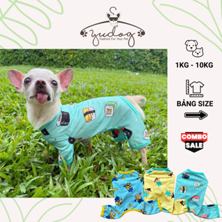 Áo liền quần cho chó mèo yudog jum cho chó, jum mặc cho chó mèo thú cưng