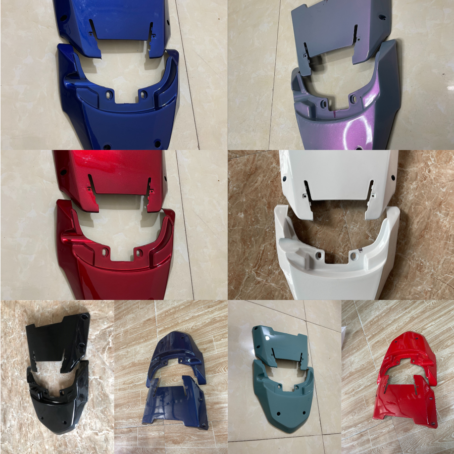 Nhựa Ốp Hậu Nhọn Đèn Xe 133 4 Bình Nhỏ Các Màu Không Tem,Ốp Hậu Nhọn Xe 133 Phủ Sơn Bóng Toàn Bộ Bề Mặt Nhựa