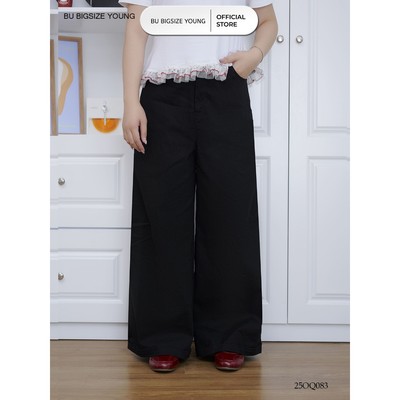 Quần kaki gấu gập BIGSIZE (55kg đến 95kg) – 25OQ083 - [BU Bigsize Young]