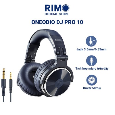 Tai nghe Headphone OneOdio Pro 10 Chuyên dụng cho DJ - Hàng chính hãng - BH 12 tháng