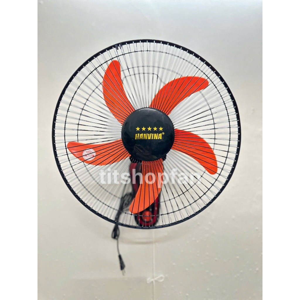 [Ảnh Thật-Màu đen] Quạt Treo Tường 1 Dây Màu Đen Chất Lượng 5 Sao