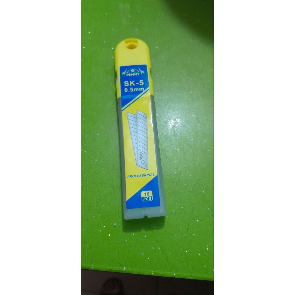 Lưỡi dao rọc giấy vỏ vàng(10 dao)