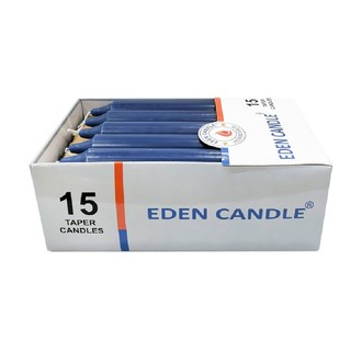 Hộp 15 nến thơm thẳng Eden Candle FTRAMART EDC2317 cao 15cm (Xanh navy)