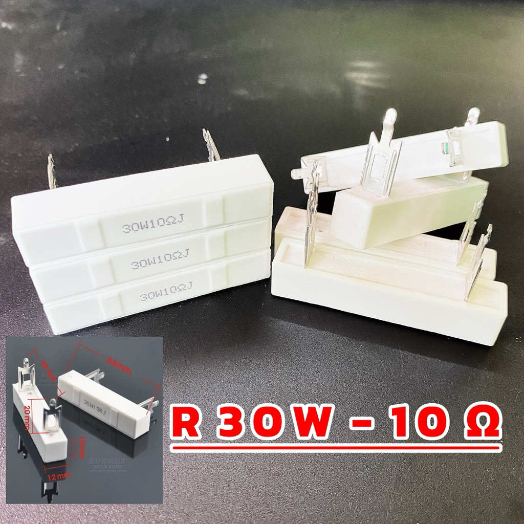 Điện trở 30w 10 ohm # Điện trở Phân tần # Điện trở sứ trắng # Điện trở Đài Loan