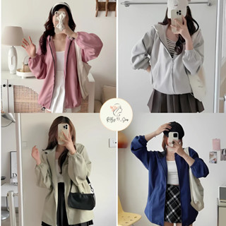   TẶNG MÓC KHÓA  Áo khoác nữ nhung tăm 2 lớp basic form rộng có mũ tay bồng nhiều màu Áo khoác nữ nhung tăm 