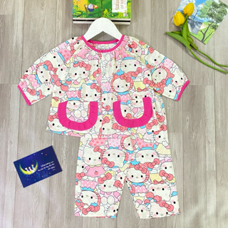 8-35kg Bộ tole/lanh BÉ GÁI TAY DÀI QUẦN DÀI