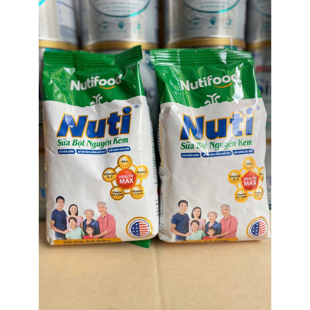 COMBO 2 Gói Sữa bột Nuti nguyên kem bịch 400g- date mới