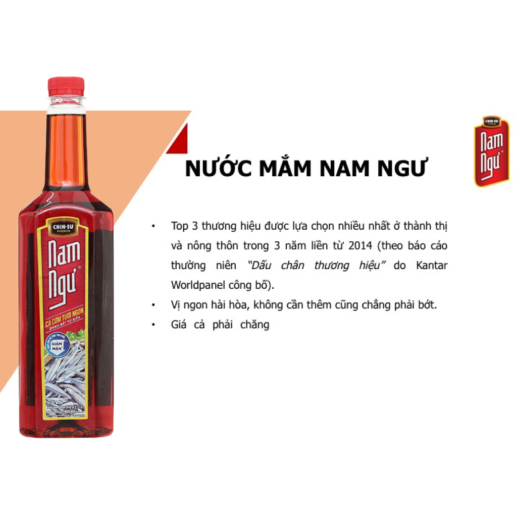 Nước mắm Nam Ngư chai 900ml