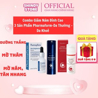    THEO DA MIỄN PHÍ  -Combo Nám Vip Đỉnh Cao Mức Nặng Serum Skin Brightener+Kem nám Trixamic+Kem ủ Nám Cystane Mela 