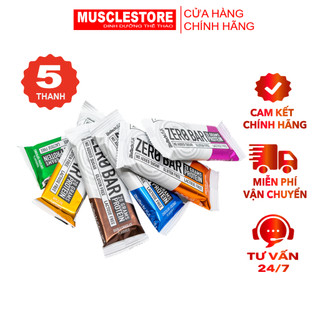  Bánh Protein Biotech USA Zero Bar  50g 5 bánh  Bánh Bổ Sung Protein giúp Phục Hồi Phát Triển Cơ 