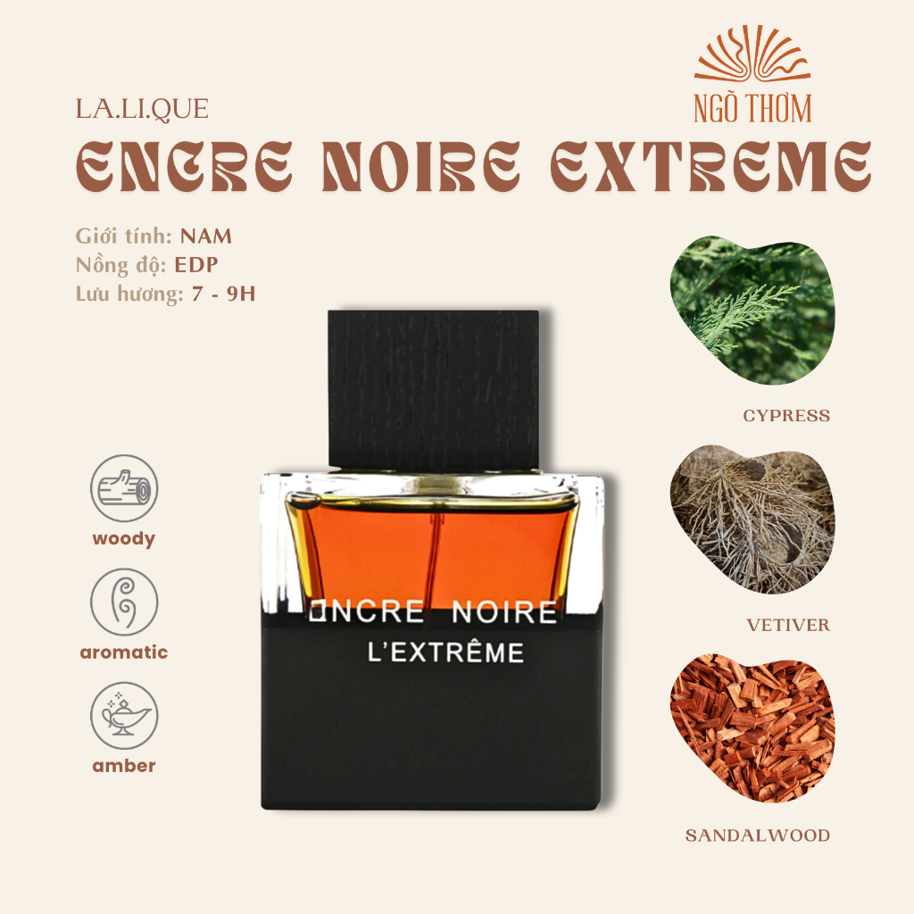 Nước hoa chiết nam Lalique Encre Noire A L’Extreme dầu thơm mini 2ml 5ml 10ml