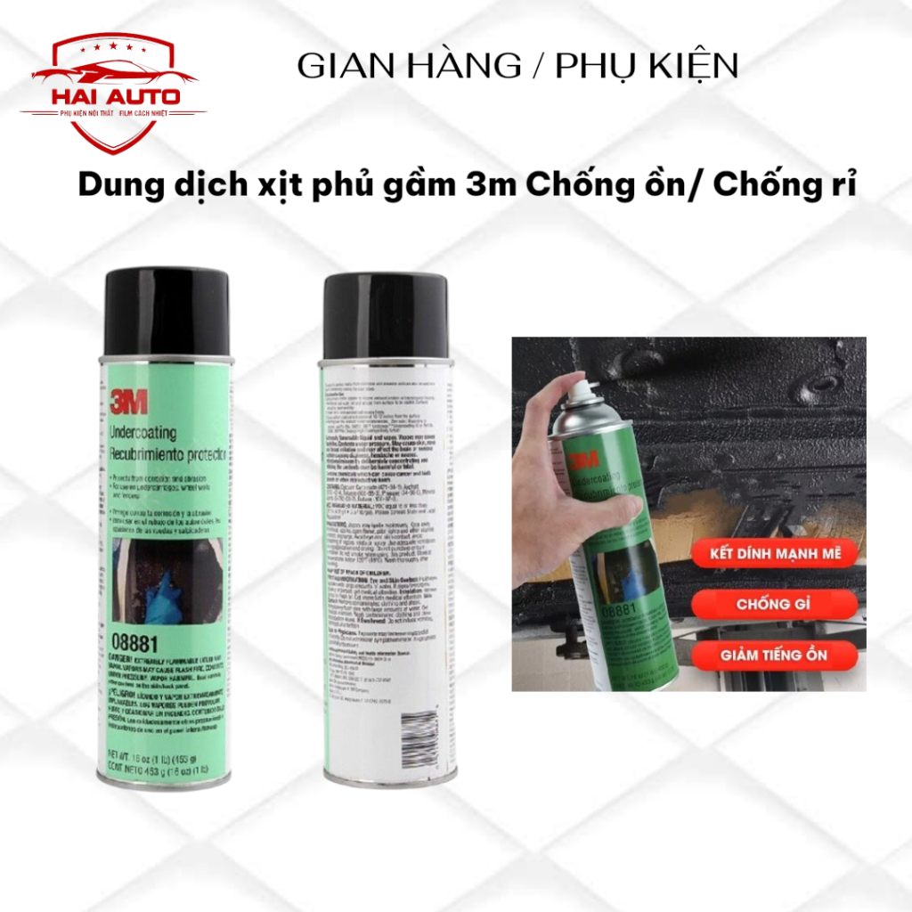 (3M)Dung dịch phủ gầm 3M , tự xịt tại nhà gọn nhẹ.
