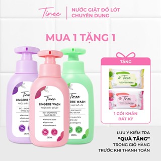 [MUA 1 TẶNG 1] Nước Giặt Đồ Lót Chuyên Dụng TINEE 280ML Bản Nano Bạc Hạn Chế Nấm Khuẩn, Dịu Nhẹ