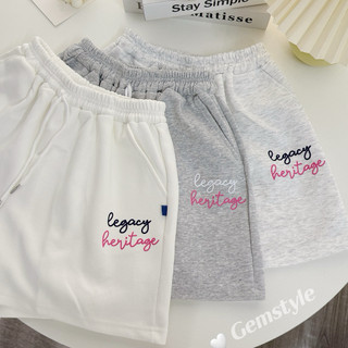  Quần short nỉ hàn LEGACY quần đùi nữ thu đông cạp chun lưng cao dây rút thời trang dưới 60kg 