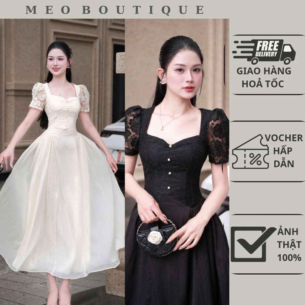 Đầm FD Ren Cúc Ngọc Layer - đầm dạ hội thanh lịch