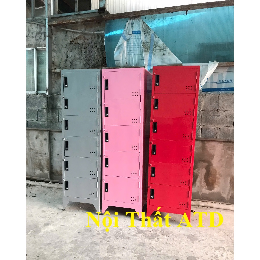 Tủ locker nhân viên- Tủ locker tầng mini nhỏ gọn 3-4-5-6 tầng có khoá