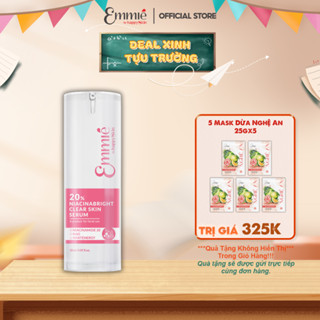 Serum Emmié by HappySkin 20% Niacinabright Làm Sáng Da Mờ Thâm 30ml TẶNG 5 Mask dừa Nghệ An 25gx5