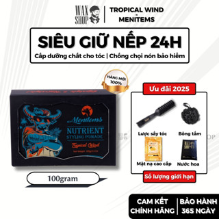 Sáp vuốt tóc nam Menitems Tropical Wind chính hãng gel, wax dưỡng tóc - Waxshop - C2