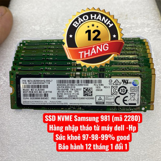  Ổ cứng ssd nvme 256G samsung 981 hàng tháo máy dell   bảo hành 1 năm  