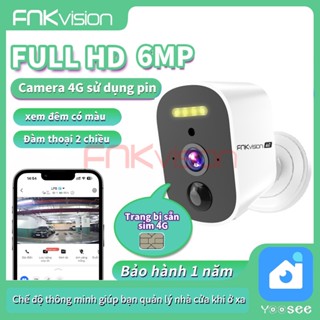 [Fnkvision] Camera Yoosee dùng pin và sim 4G Không cần cắm điện Có giá đỡ nam châm Không cần Wifi