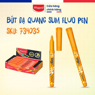 Bút Dạ Quang Slim Fluo Pen Maped - 4 Màu Tùy Chọn, Không Lem, Thương Hiệu Pháp [Chính Hãng]