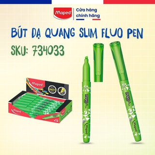 Bút Dạ Quang Slim Fluo Pen Maped - 4 Màu Tùy Chọn, Không Lem, Thương Hiệu Pháp [Chính Hãng]
