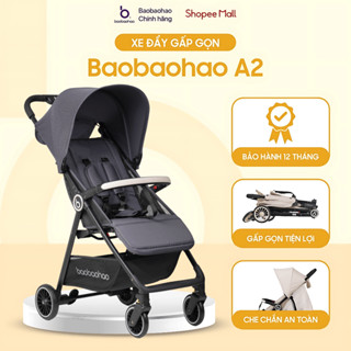 Xe Đẩy Gấp Gọn Baobaohao A2, Xe Đẩy Du Lịch Cho Bé Siêu Nhẹ Kèm Đai An Toàn, Giỏ Đồ Lớn