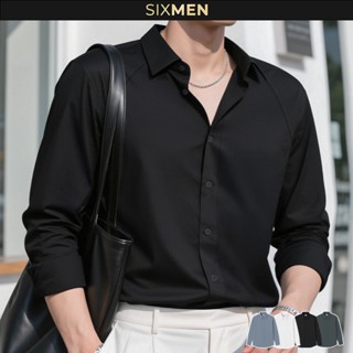 Áo sơ mi nam tay dài SYLEN, form tôn dáng, cotton cao cấp co giãn, không nhăn, thấm hút tốt - SIXMEN