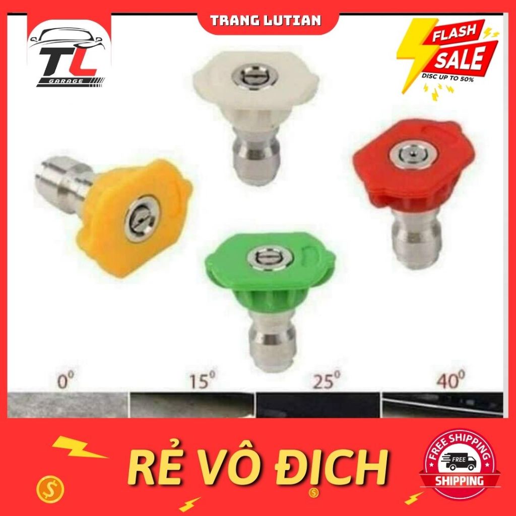 Béc Máy Rửa 0 Độ, 15 Độ, 25 Độ, 40 Độ