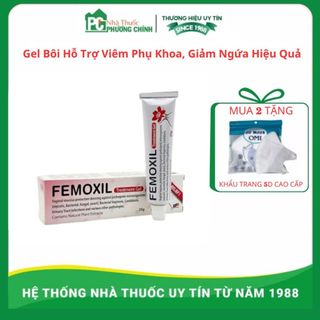  Femoxil Gel Bôi Âm Đạo Giúp Giảm Nấm Ngứa Khô Rát Và Giúp Làm Hồng Vùng Kín Tự Nhiên Tuýp 25Gram 