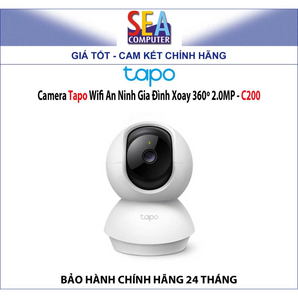 Camera Tapo Wifi An Ninh Gia Đình Xoay 360 độ 2.0MP - C200