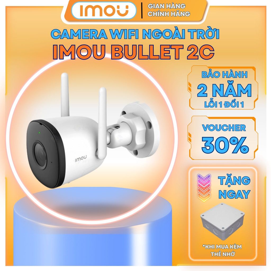 Camera WIFI Ngoài Trời IMOU F42P  Bullet 2C 4MP 2K MÀU BAN ĐÊM Dahua F22P F42FP G42P F42FEP 1080P Fu