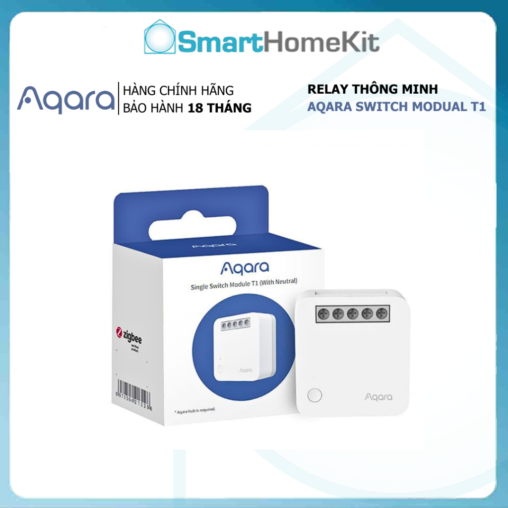 [Bản Quốc Tế] Module điều khiển thông minh - Relay Aqara Single Switch Module T1 Zigbee 3.0