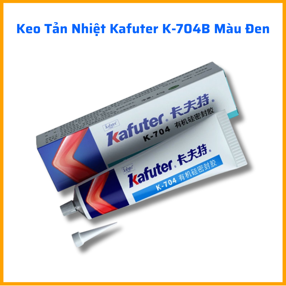Keo Tản Nhiệt Silicone Dán Dính Kafuter K-704B Màu Đen