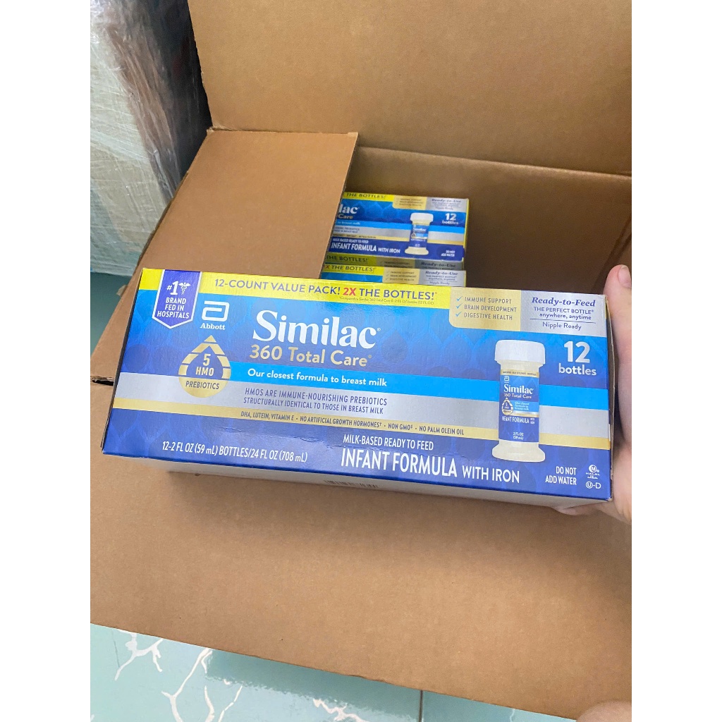 (HÀNG MỸ - AIR - BILL) - Sale date 4/26 Sữa nước SIMILAC 360 0-12 tháng - 12 ống