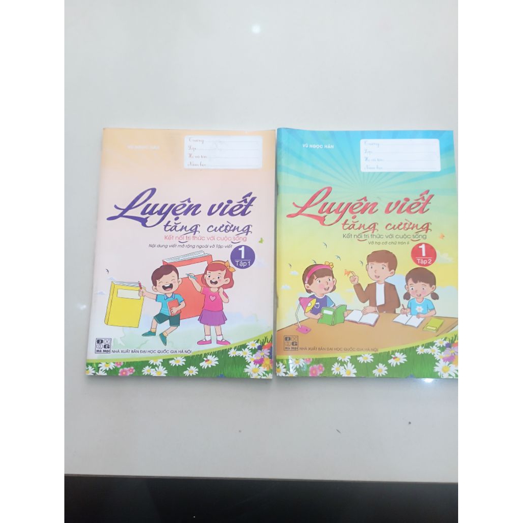 luyện viết tăng cường tập 1 và tập 2 dành cho học sinh lớp 1