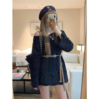 váy nữ sang chảnh,váy tiểu thư sang chảnh MẪU MỚI RA MẮT đầm len lưới sóng phối dây đai hot ve17